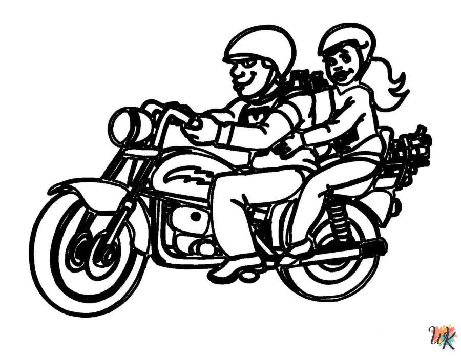 Dibujos para Colorear Moto 112