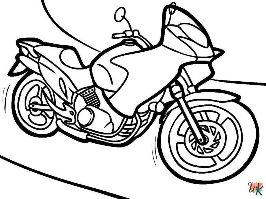 Dibujos para Colorear Moto 114