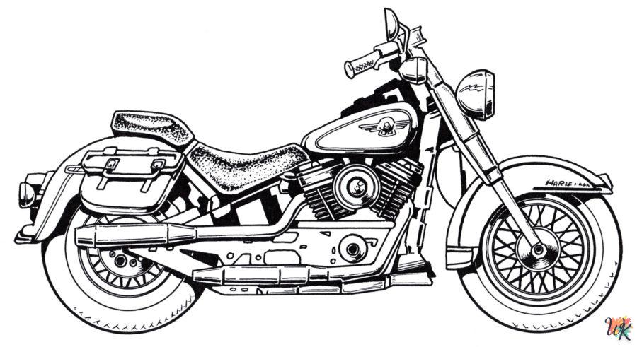 Dibujos para Colorear Moto 119