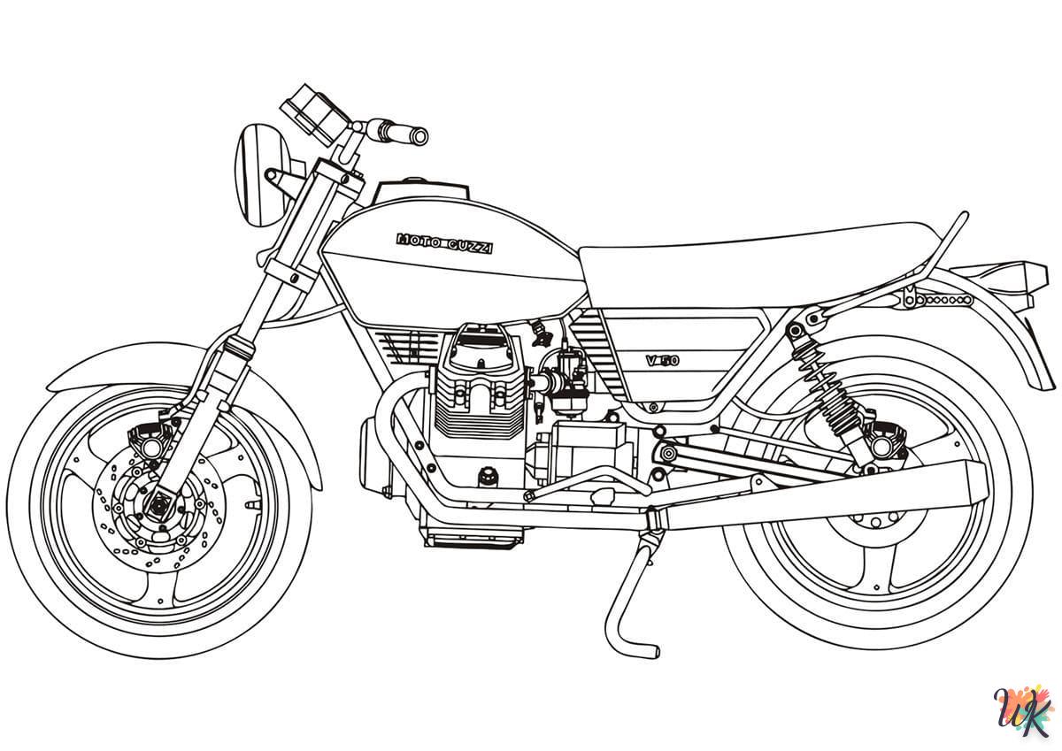 Dibujos para Colorear Moto 17
