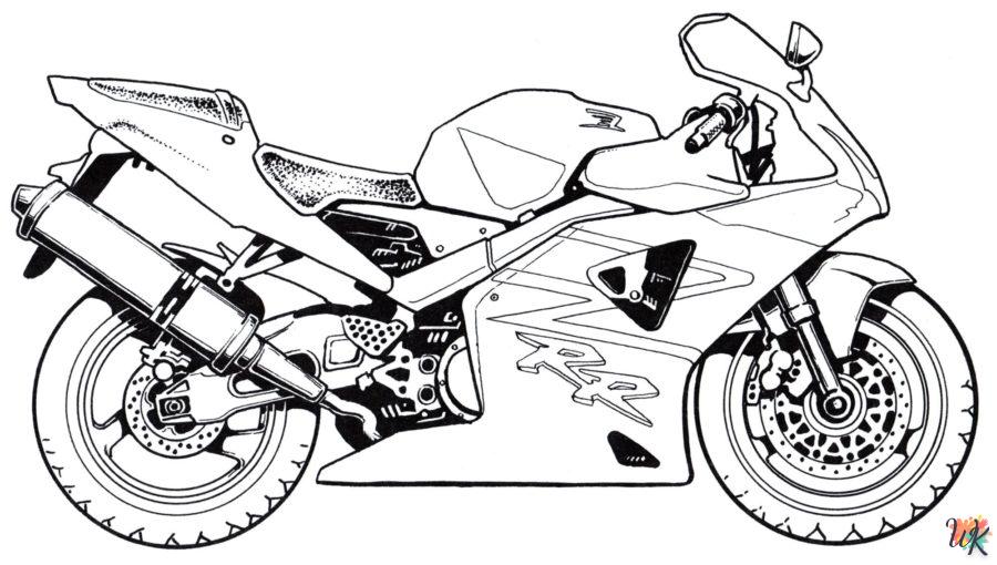 Dibujos para Colorear Moto 25