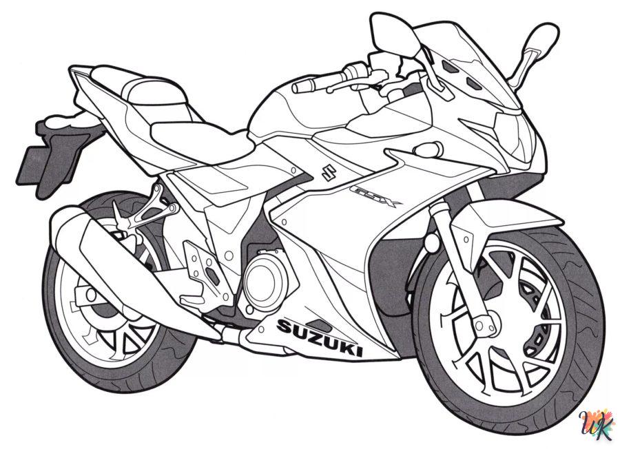 Dibujos para Colorear Moto 29