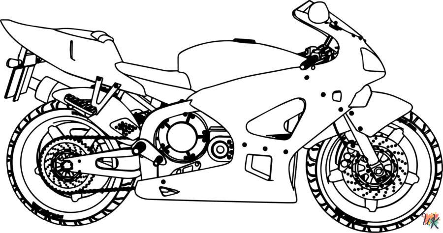 Dibujos para Colorear Moto 36