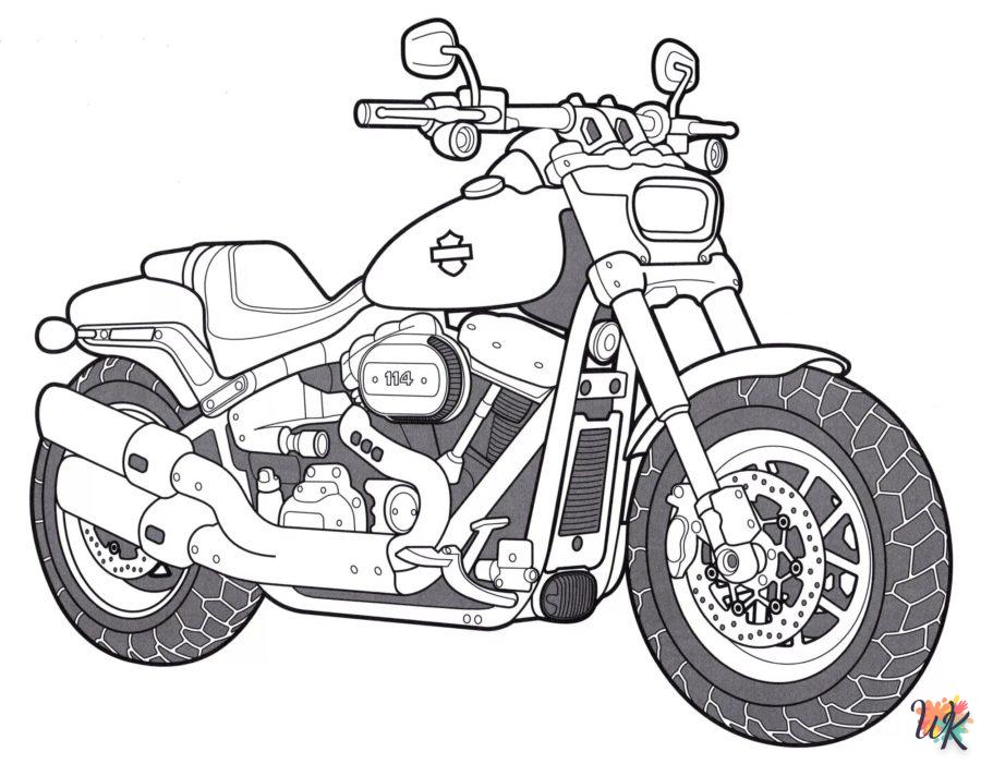 Dibujos para Colorear Moto 37