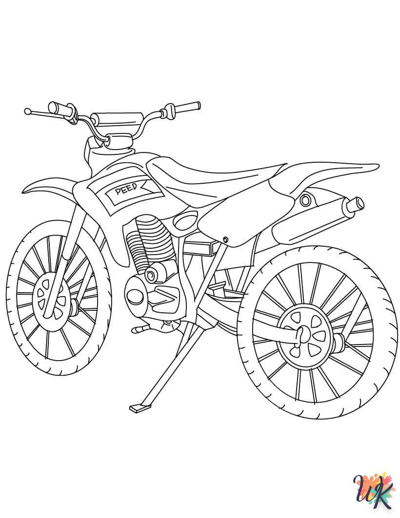 Dibujos para Colorear Moto 4