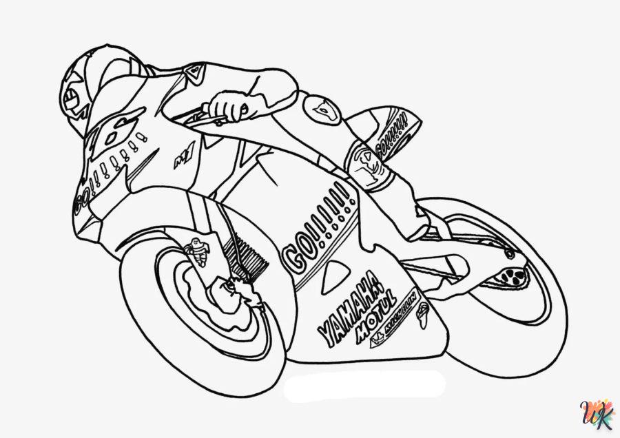 Dibujos para Colorear Moto 43