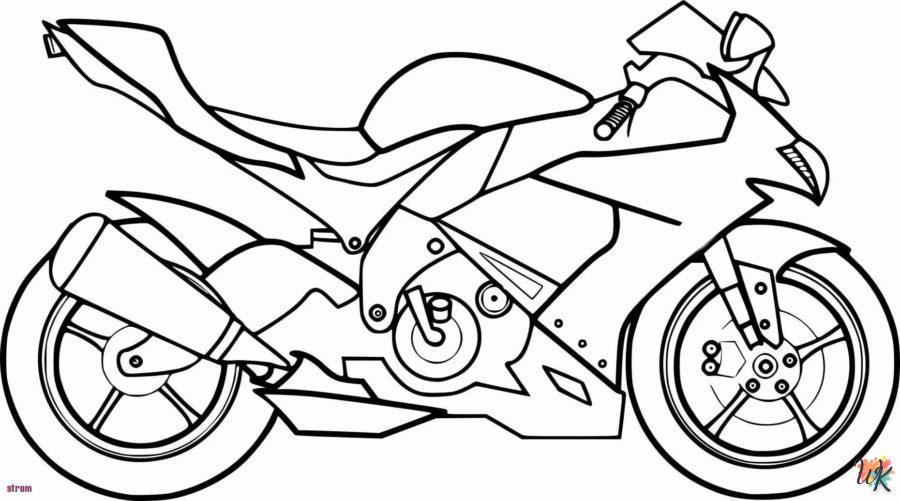 Dibujos para Colorear Moto 53