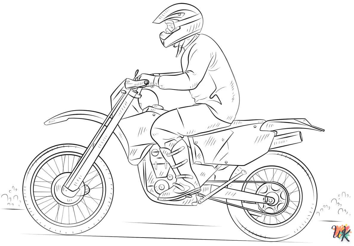 Dibujos para Colorear Moto 6