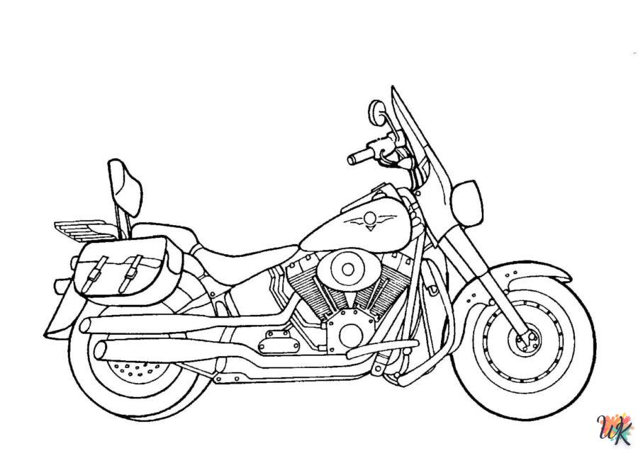 Dibujos para Colorear Moto 62