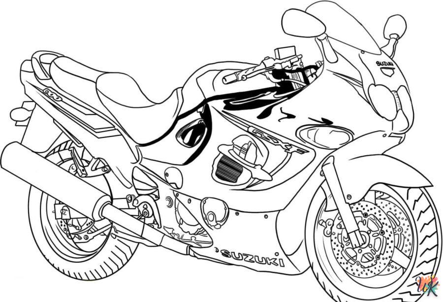 Dibujos para Colorear Moto 77