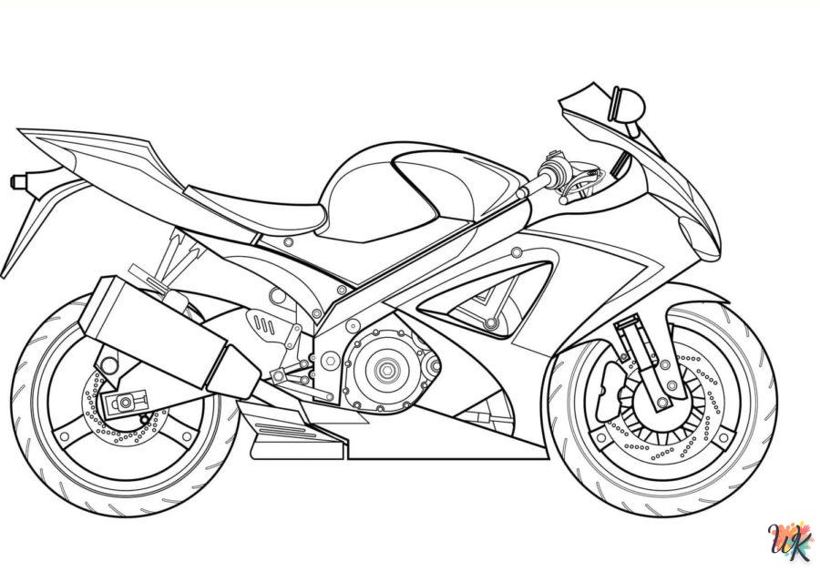 Dibujos para Colorear Moto 80