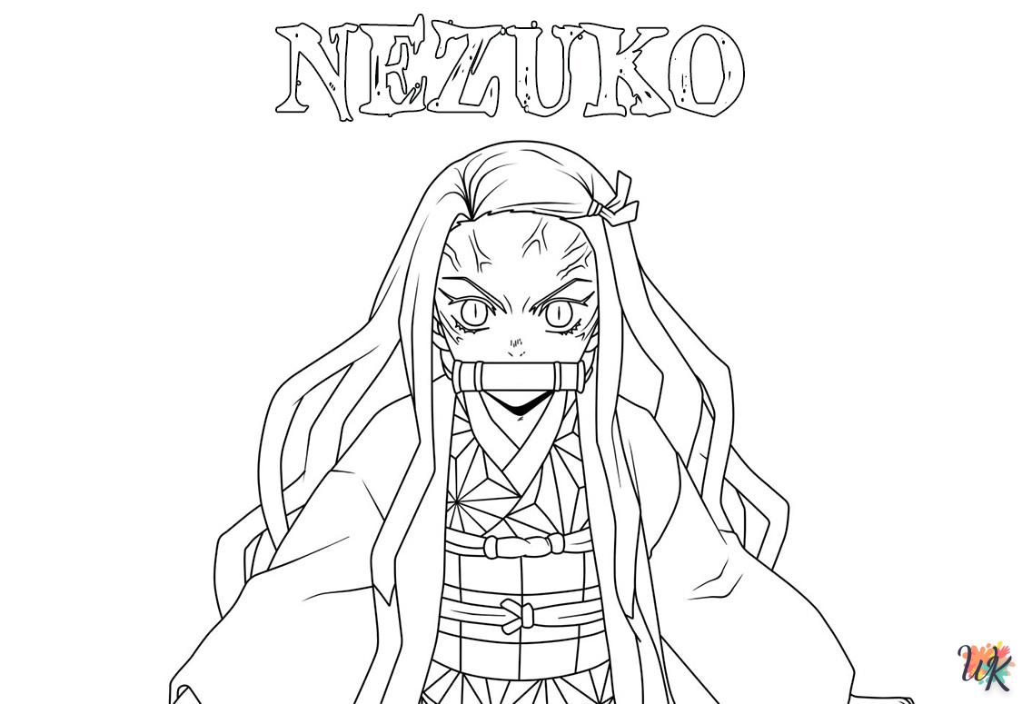 Dibujos para Colorear Nezuko 48