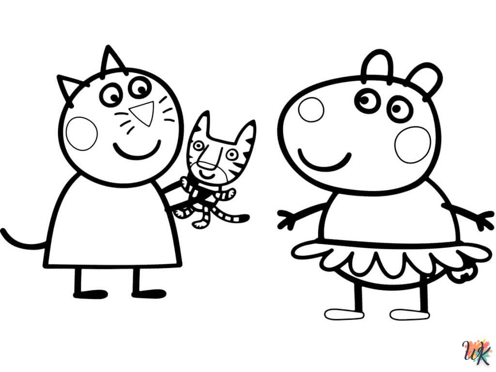 Dibujos para Colorear Peppa Pig 9