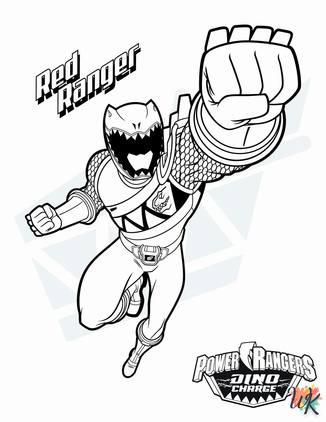 Dibujos para Colorear Power Ranger 36