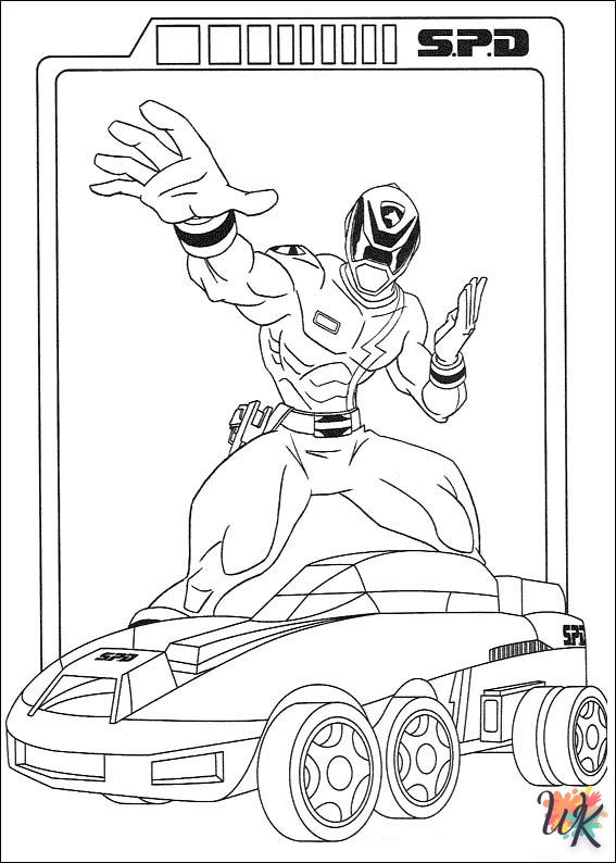 Dibujos para Colorear Power Ranger 4