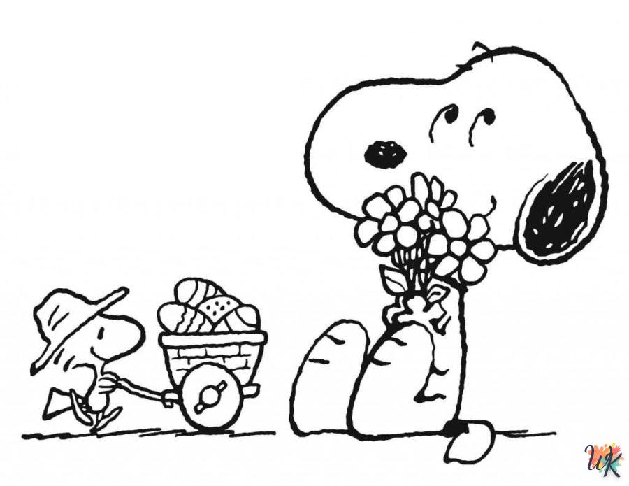 Dibujos para Colorear Snoopy 1