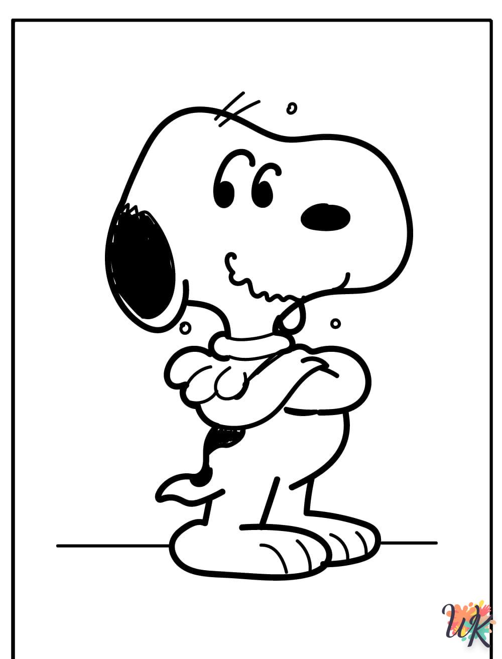 Dibujos para Colorear Snoopy 100
