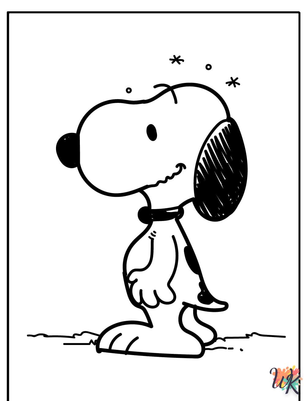 Dibujos para Colorear Snoopy 101