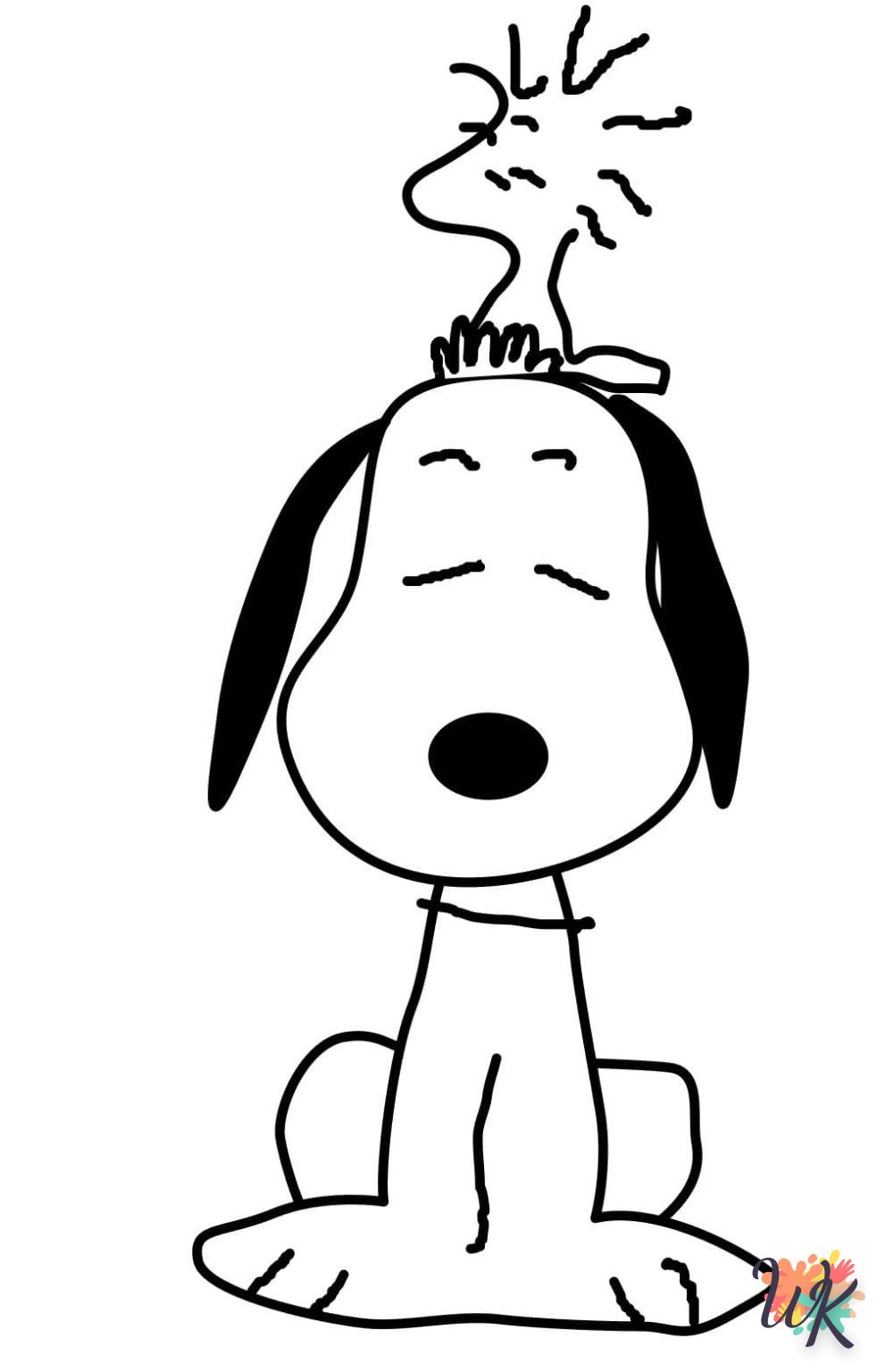 Dibujos para Colorear Snoopy 102