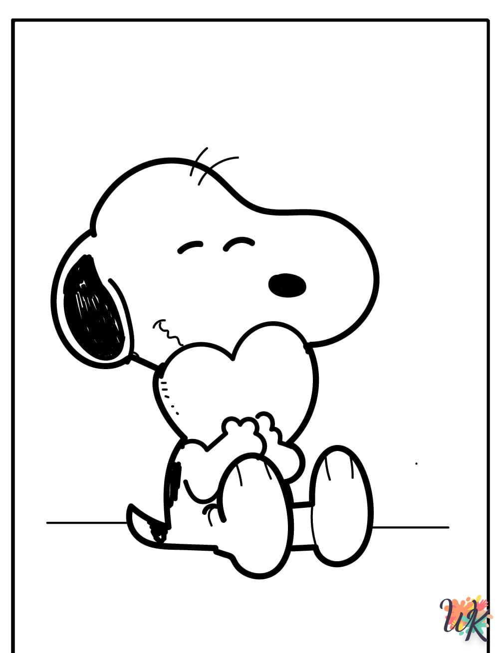 Dibujos para Colorear Snoopy 106
