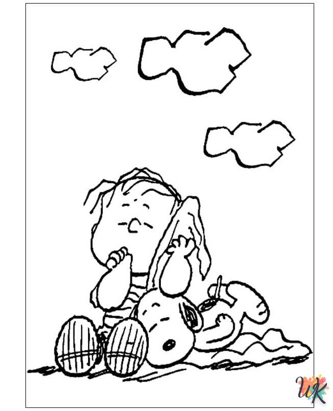 Dibujos para Colorear Snoopy 107