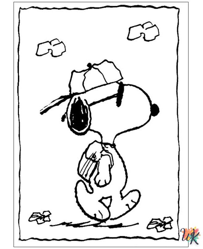 Dibujos para Colorear Snoopy 108