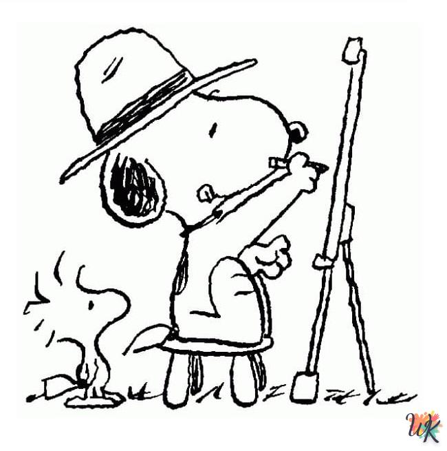 Dibujos para Colorear Snoopy 113