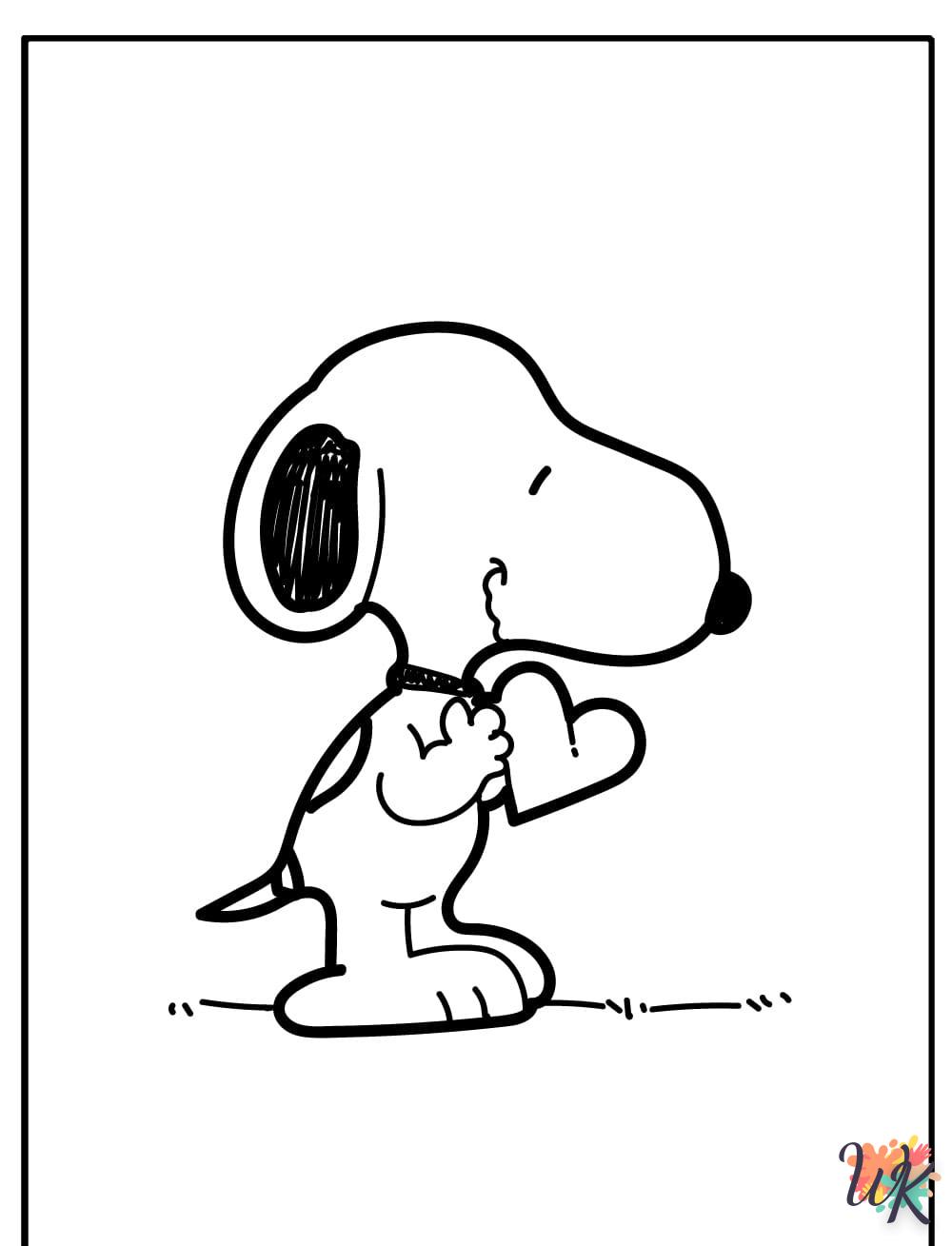 Dibujos para Colorear Snoopy 114