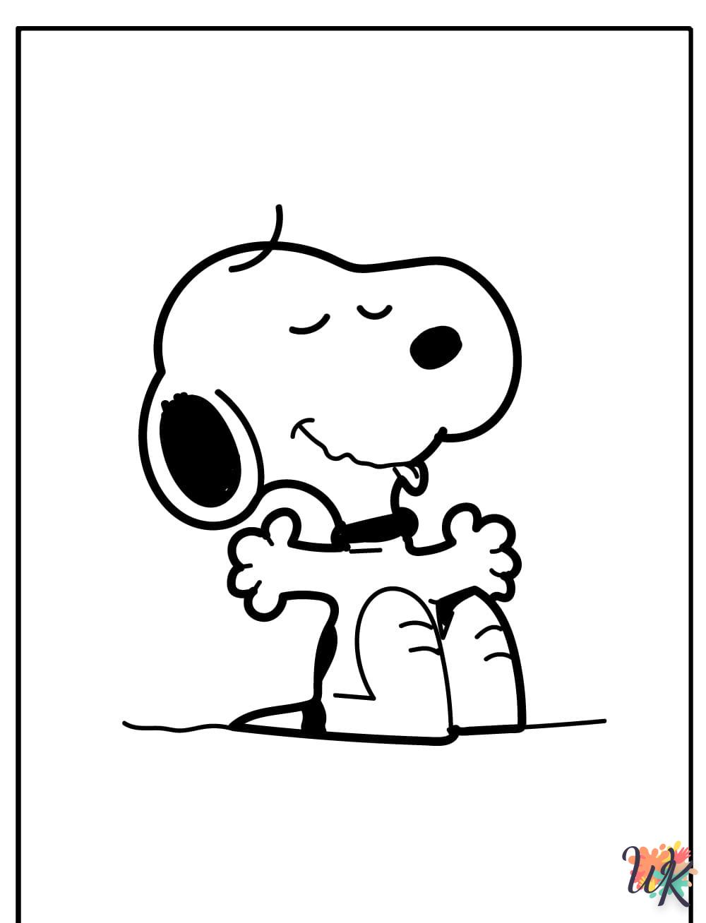 Dibujos para Colorear Snoopy 116