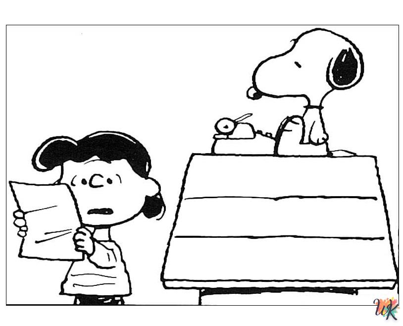 Dibujos para Colorear Snoopy 118