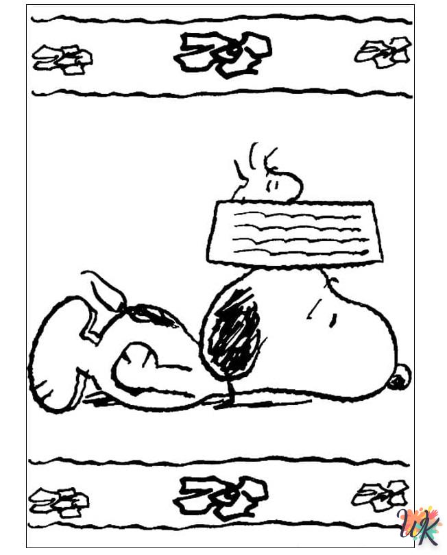 Dibujos para Colorear Snoopy 12