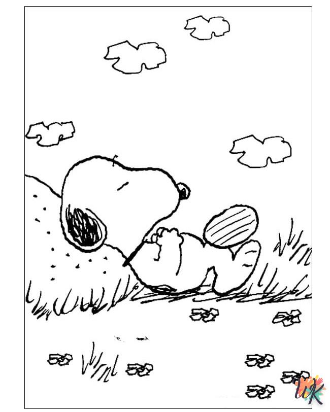 Dibujos para Colorear Snoopy 121