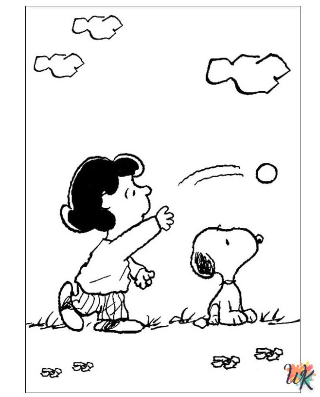 Dibujos para Colorear Snoopy 124