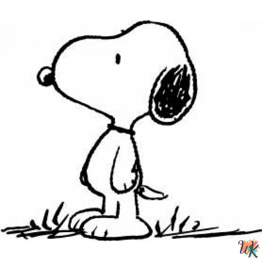 Dibujos para Colorear Snoopy 129