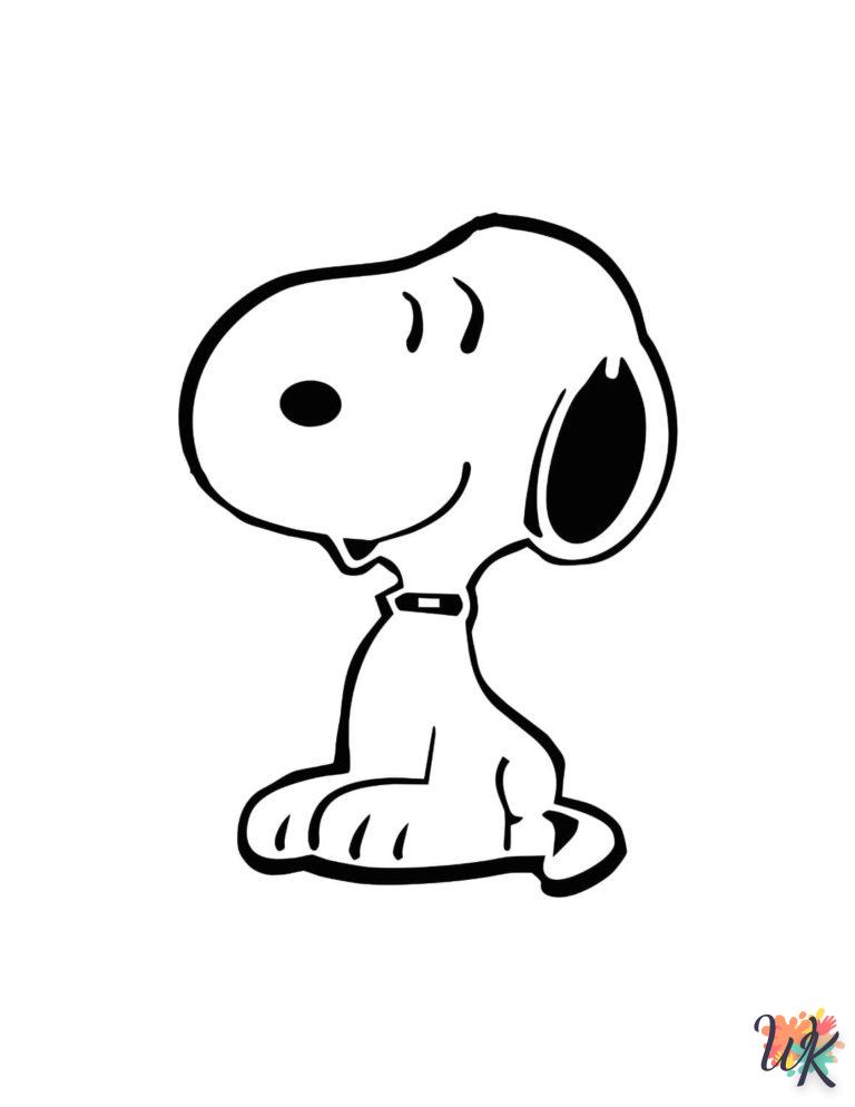 Dibujos para Colorear Snoopy 132