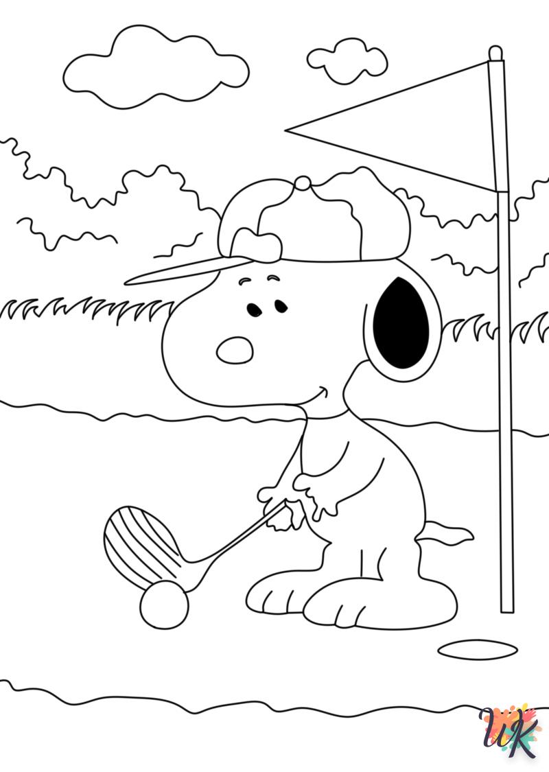 Dibujos para Colorear Snoopy 134