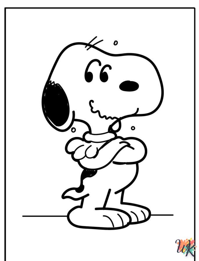 Dibujos para Colorear Snoopy 16