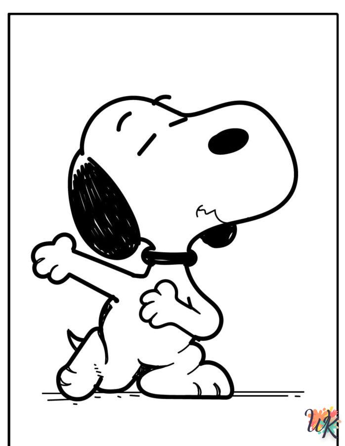 Dibujos para Colorear Snoopy 21