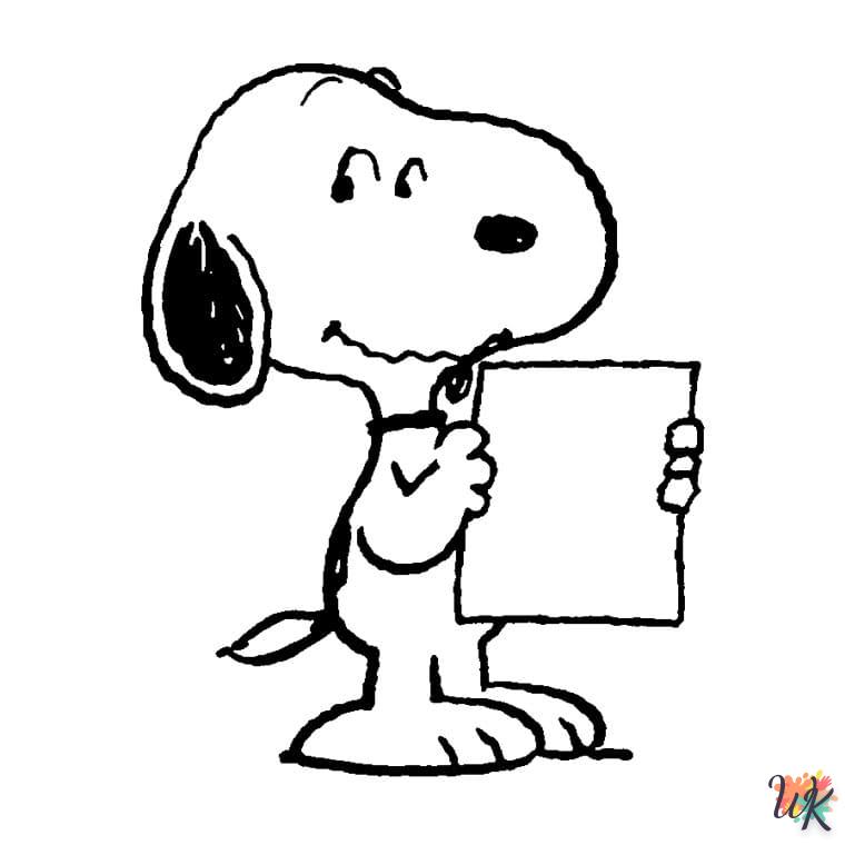 Dibujos para Colorear Snoopy 24