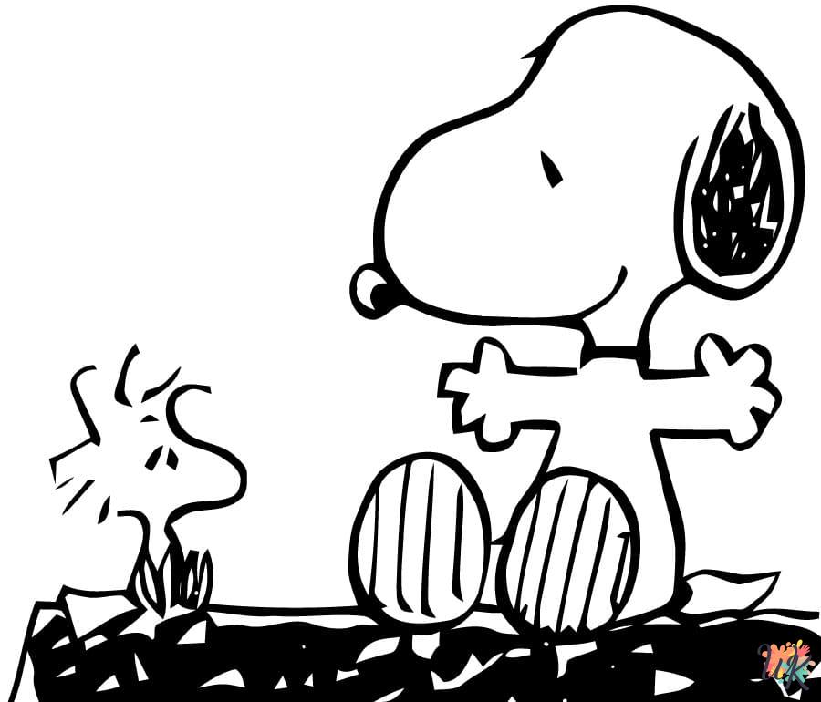 Dibujos para Colorear Snoopy 25