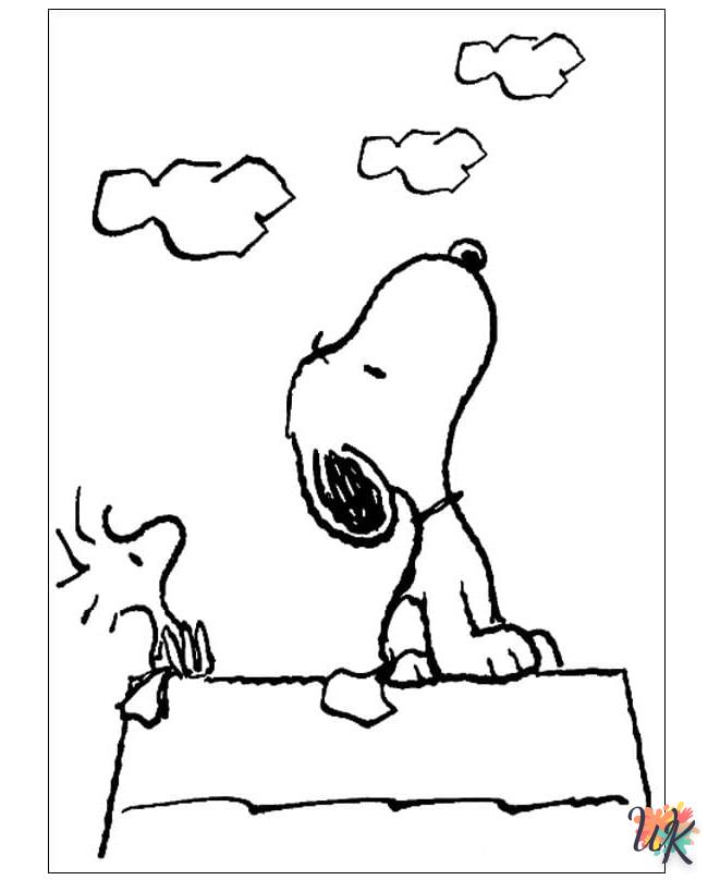 Dibujos para Colorear Snoopy 34