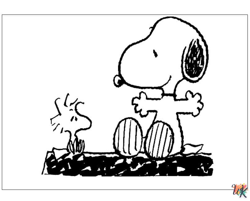 Dibujos para Colorear Snoopy 44