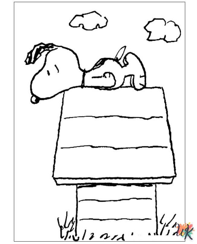 Dibujos para Colorear Snoopy 46