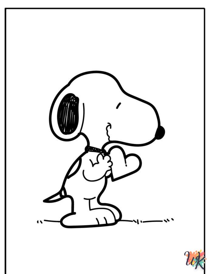 Dibujos para Colorear Snoopy 71