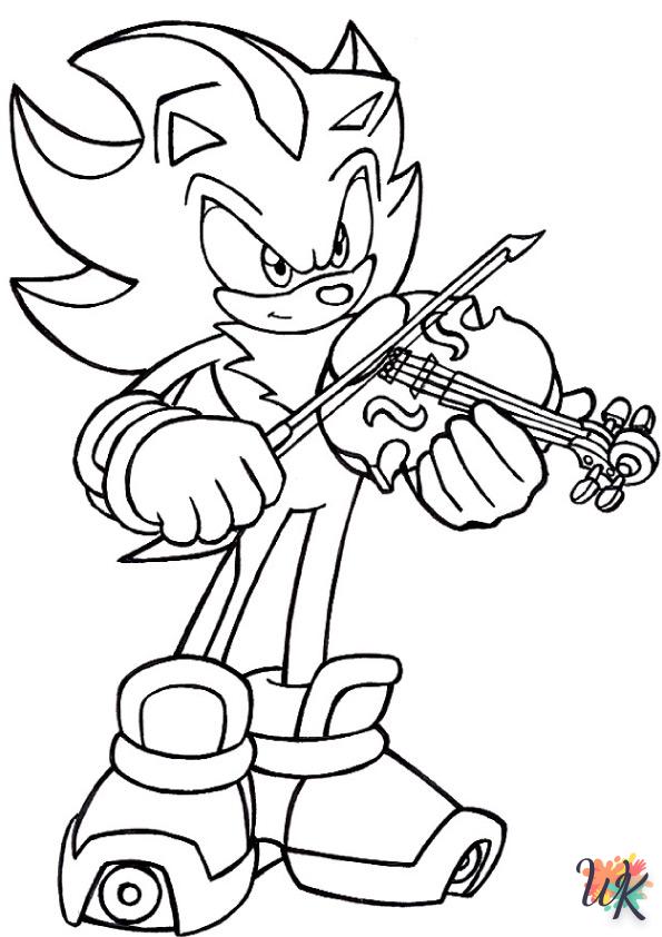 Dibujos para Colorear Sonic 1