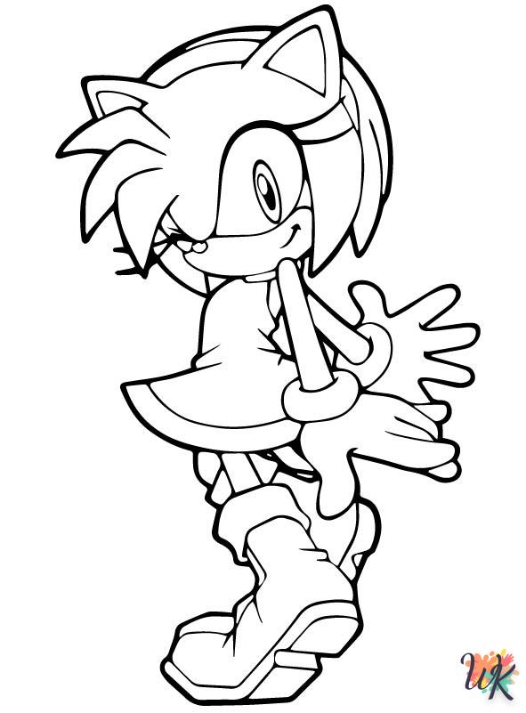 Dibujos para Colorear Sonic 10