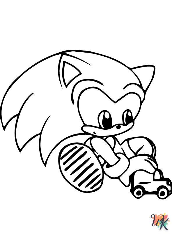 Dibujos para Colorear Sonic 12