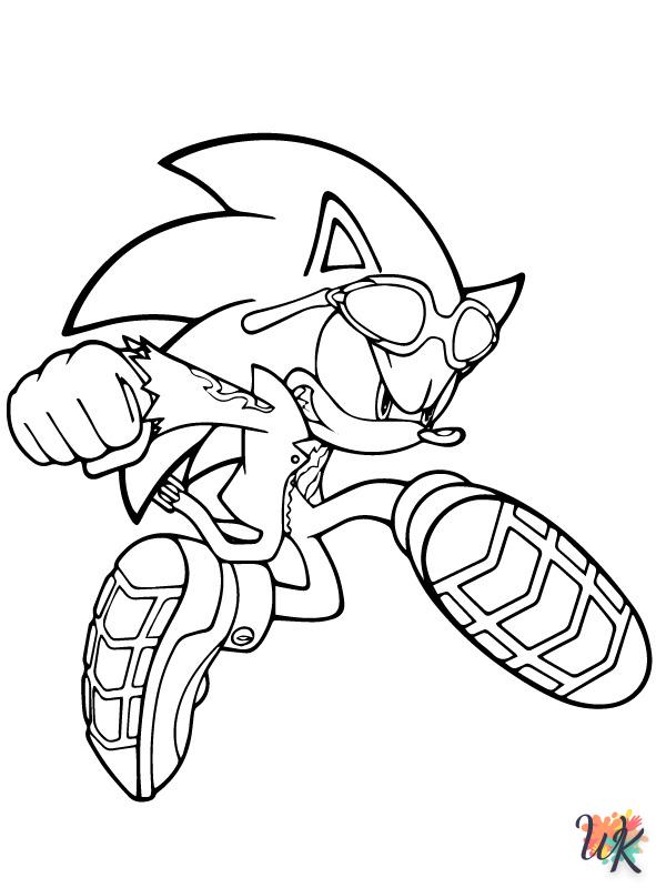 Dibujos para Colorear Sonic 13