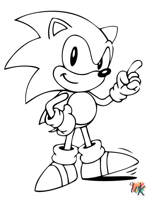 Dibujos para Colorear Sonic 15