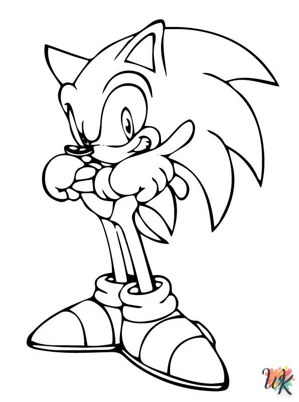 Dibujos para Colorear Sonic 16